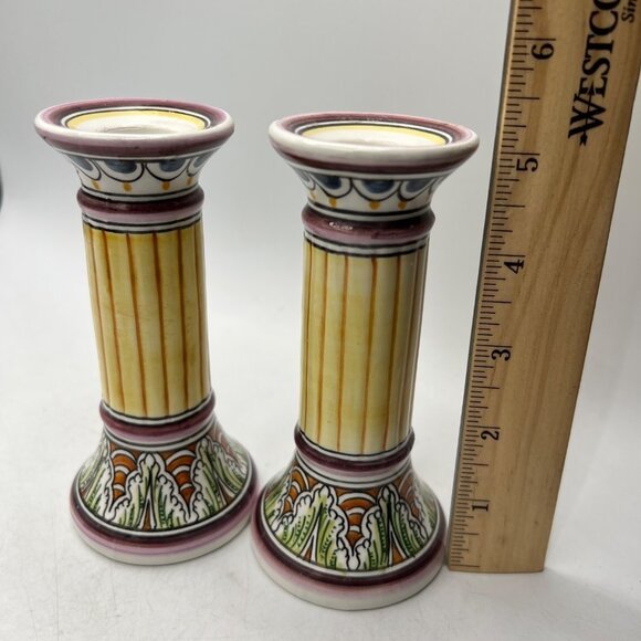 Coimbra Ceramics Hand-painted Decorative Candle Holder XVII Century Recreation # - Picture 11 of 14